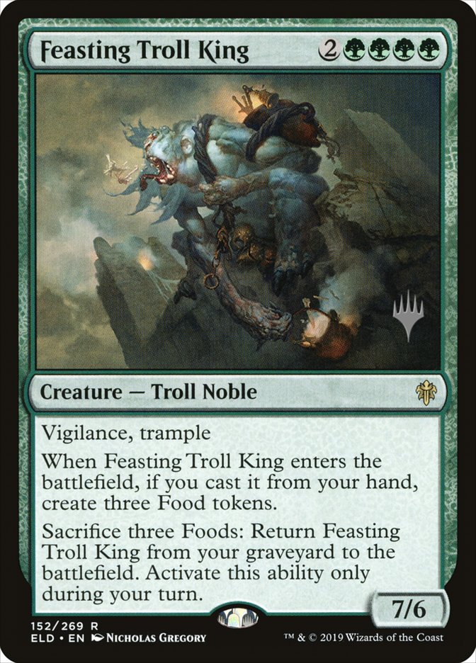 Feasting Troll King (Promo Pack) [Throne of Eldraine Promos] | Cards and Coasters CA