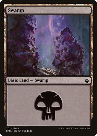 Swamp (301) [Commander Anthology] | Cards and Coasters CA