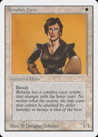 Benalish Hero [Unlimited Edition] | Cards and Coasters CA