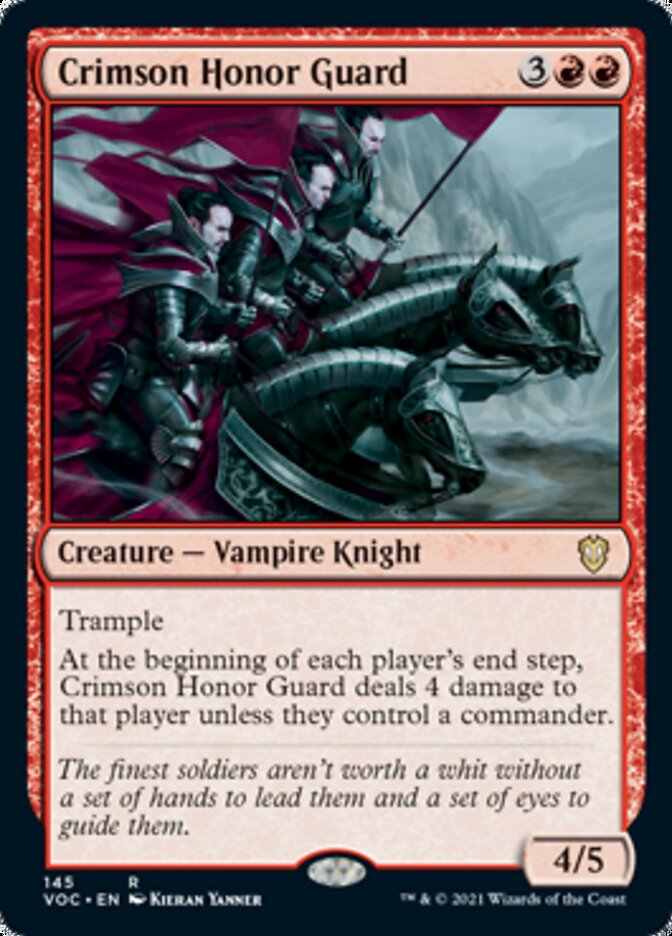 Crimson Honor Guard [Innistrad: Crimson Vow Commander] | Cards and Coasters CA