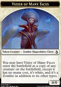 Vizier of Many Faces // Zombie Token [Amonkhet Tokens] | Cards and Coasters CA