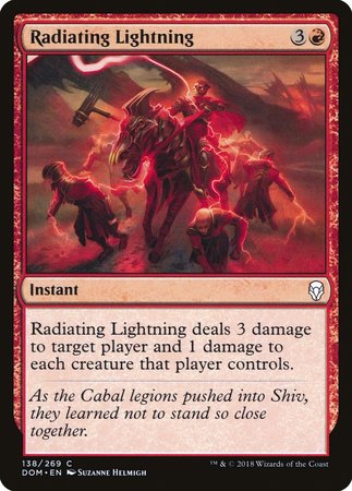 Radiating Lightning [Dominaria] | Cards and Coasters CA