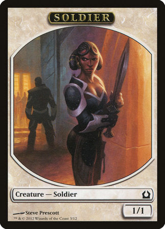 Soldier Token [Return to Ravnica Tokens] | Cards and Coasters CA