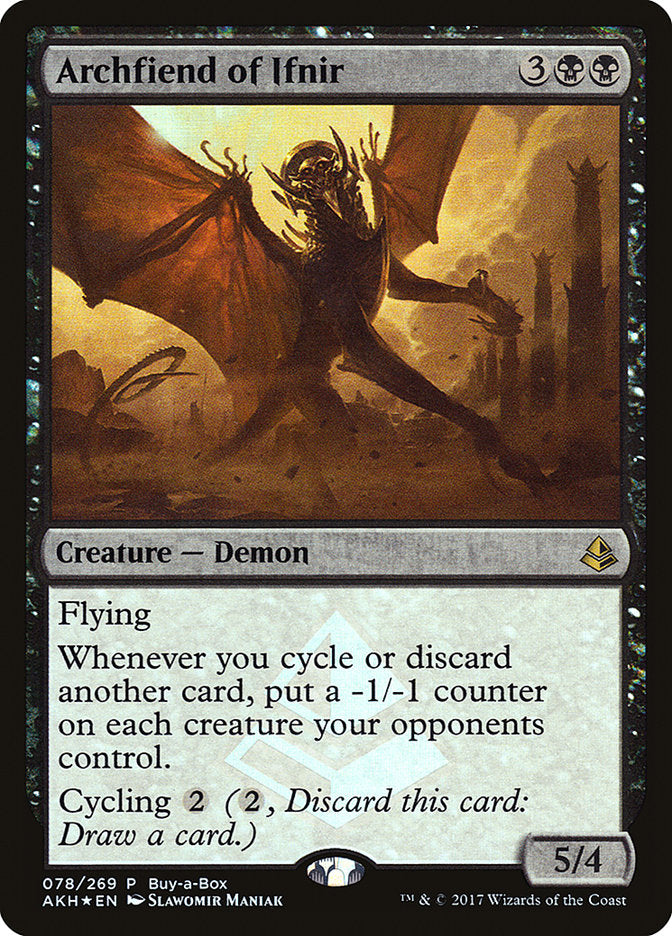 Archfiend of Ifnir (Buy-A-Box) [Amonkhet Promos] | Cards and Coasters CA