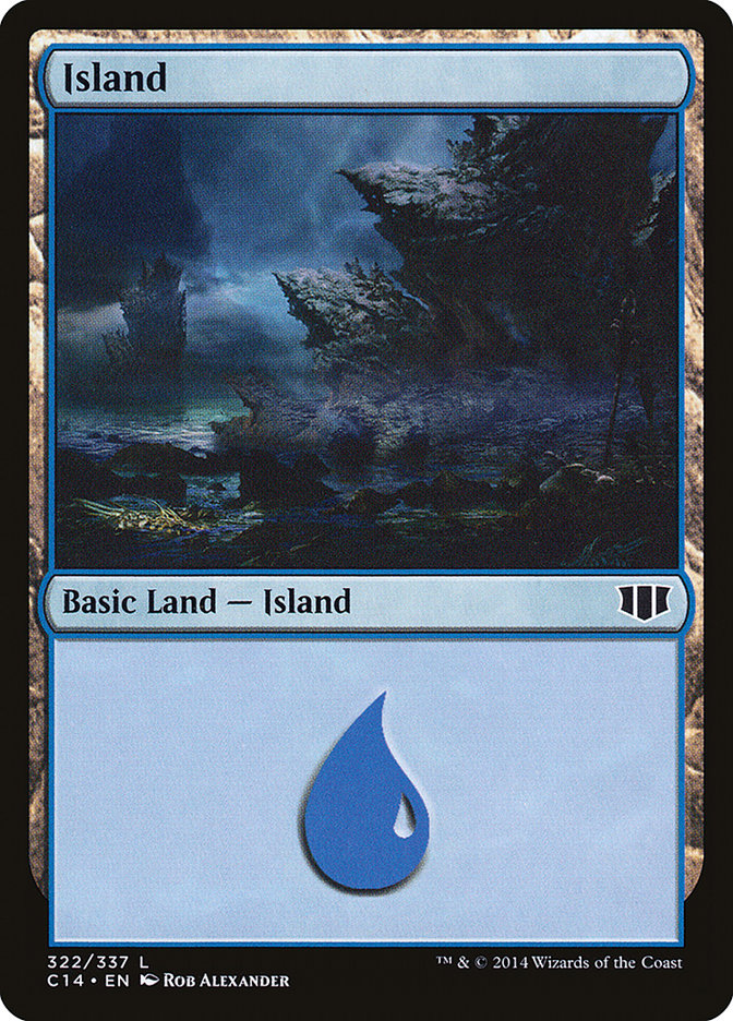 Island (322) [Commander 2014] | Cards and Coasters CA