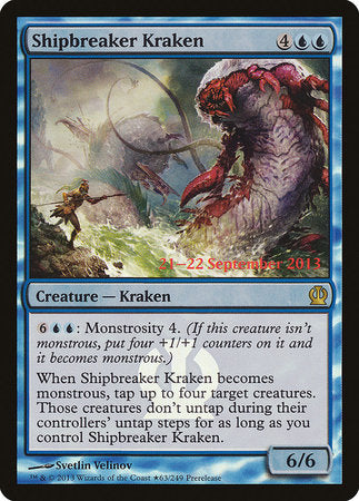 Shipbreaker Kraken [Theros Promos] | Cards and Coasters CA