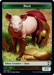 Boar // Spirit Double-sided Token [Kaldheim Commander Tokens] | Cards and Coasters CA