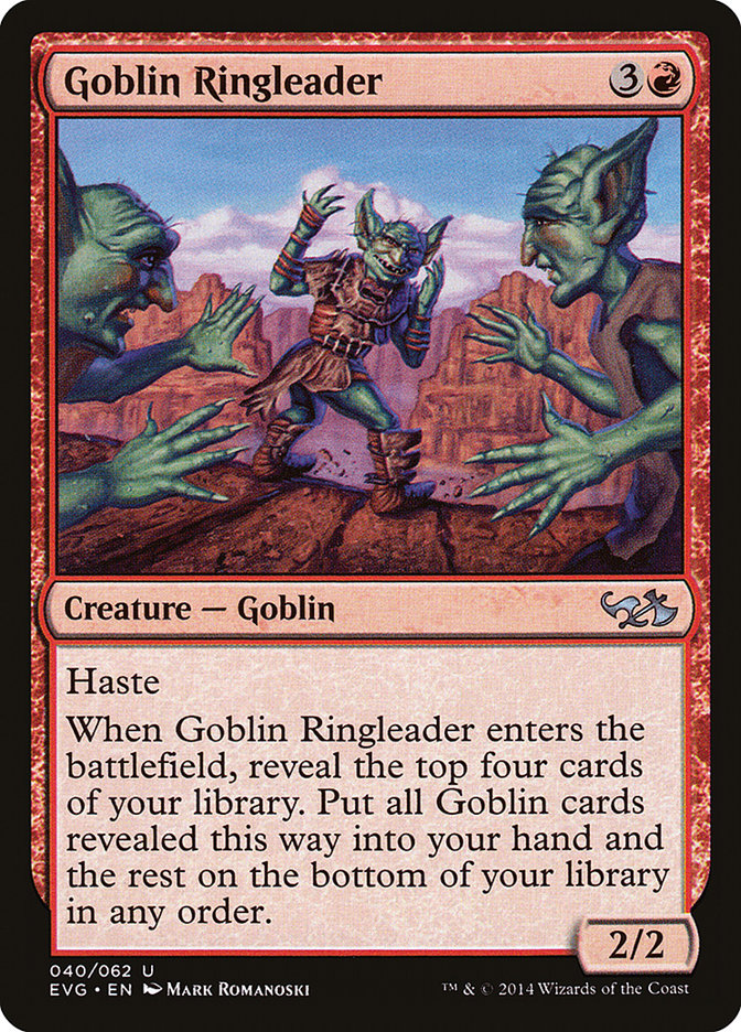 Goblin Ringleader (Elves vs. Goblins) [Duel Decks Anthology] | Cards and Coasters CA