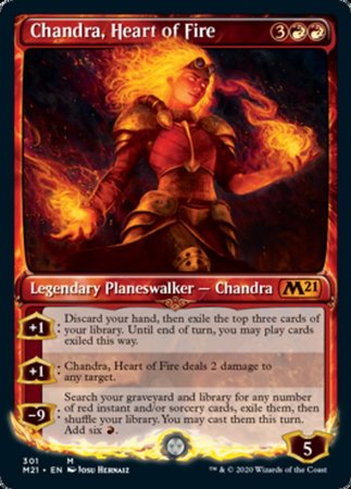 Chandra, Heart of Fire (Showcase) [Core Set 2021] | Cards and Coasters CA