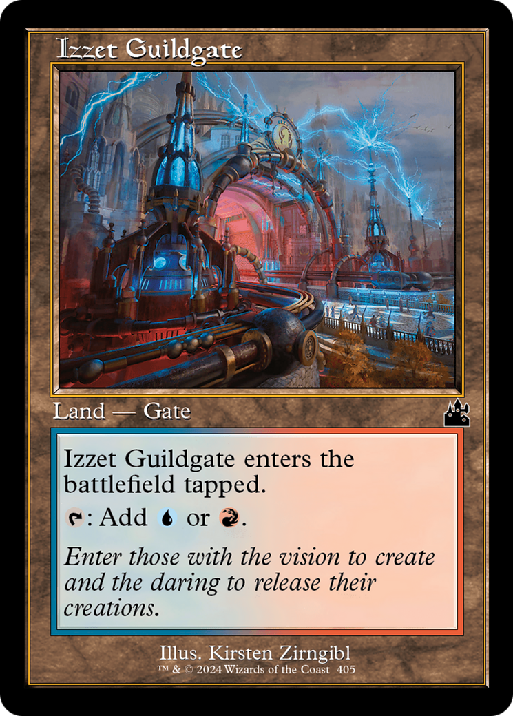 Izzet Guildgate (Retro Frame) [Ravnica Remastered] | Cards and Coasters CA