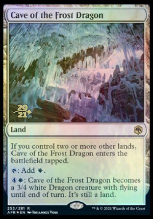 Cave of the Frost Dragon [Dungeons & Dragons: Adventures in the Forgotten Realms Prerelease Promos] | Cards and Coasters CA