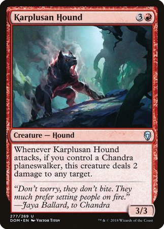 Karplusan Hound [Dominaria] | Cards and Coasters CA