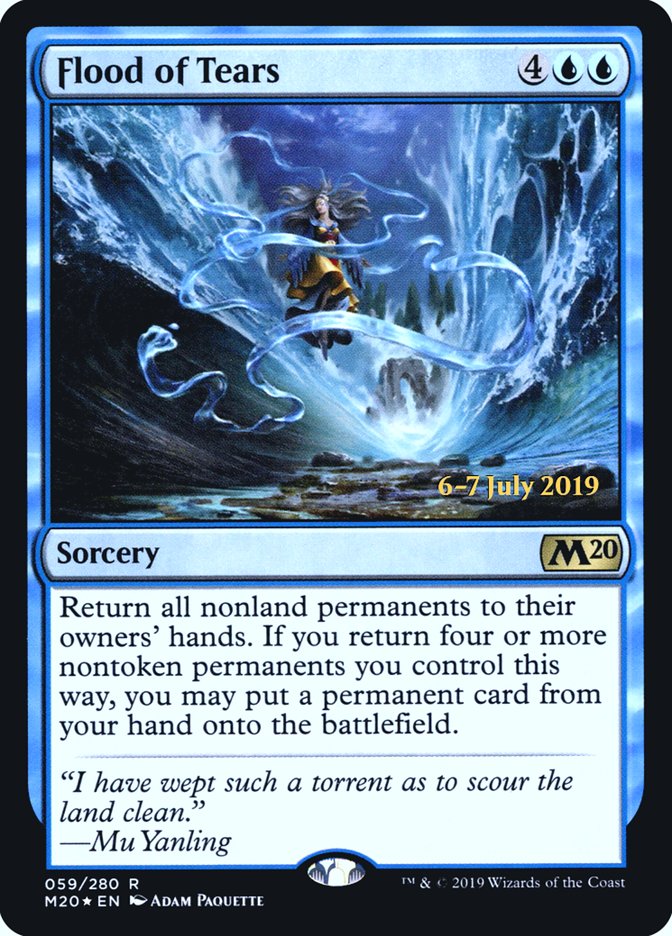 Flood of Tears  [Core Set 2020 Prerelease Promos] | Cards and Coasters CA