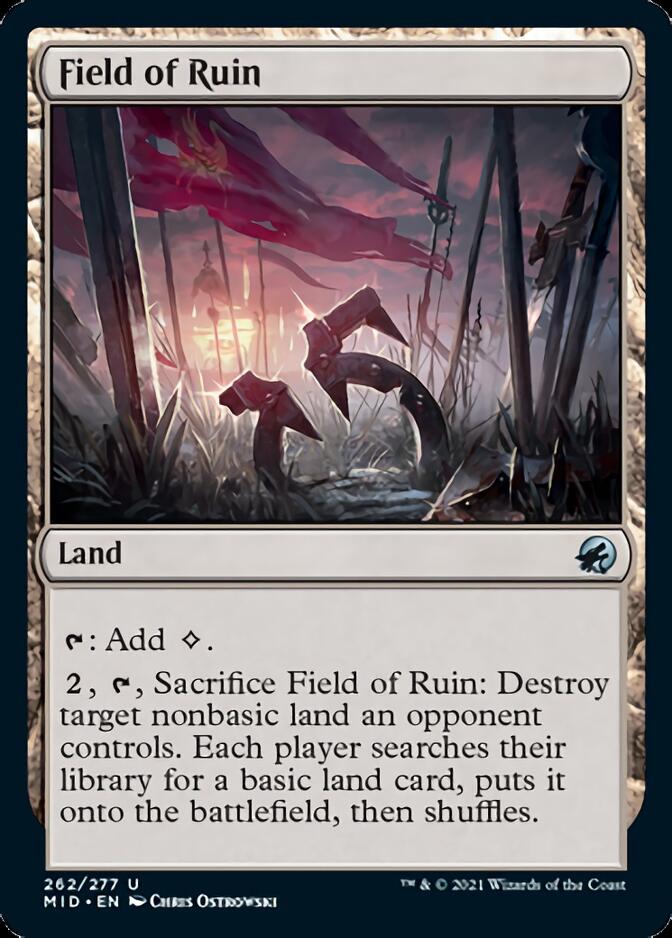 Field of Ruin [Innistrad: Midnight Hunt] | Cards and Coasters CA