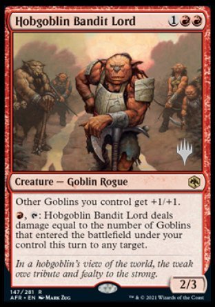 Hobgoblin Bandit Lord (Promo Pack) [Dungeons & Dragons: Adventures in the Forgotten Realms Promos] | Cards and Coasters CA