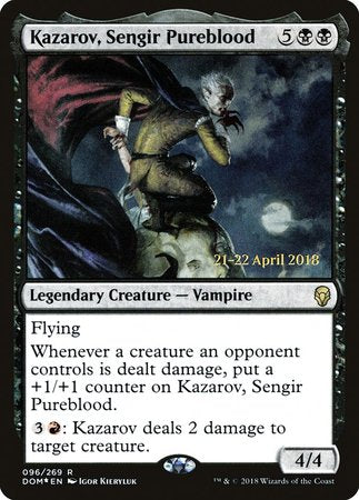 Kazarov, Sengir Pureblood [Dominaria Promos] | Cards and Coasters CA