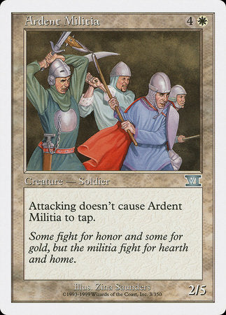 Ardent Militia [Classic Sixth Edition] | Cards and Coasters CA