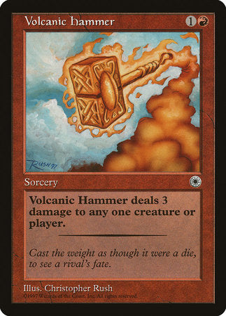 Volcanic Hammer [Portal] | Cards and Coasters CA