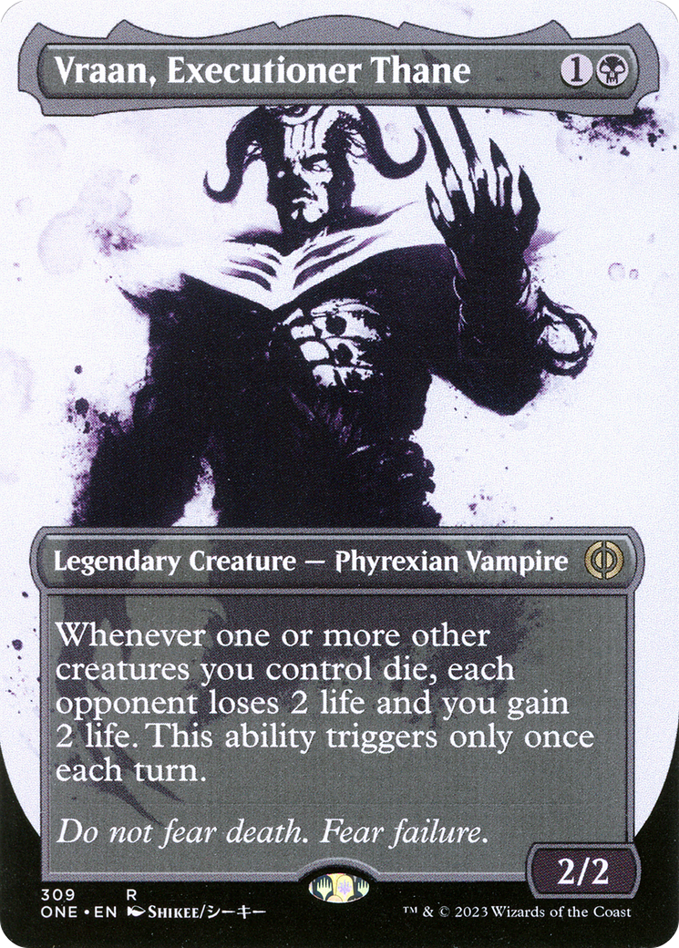 Vraan, Executioner Thane (Borderless Ichor) [Phyrexia: All Will Be One] | Cards and Coasters CA