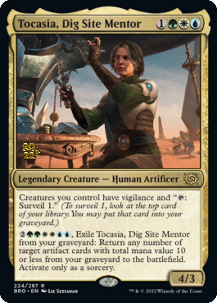 Tocasia, Dig Site Mentor [The Brothers' War: Prerelease Promos] | Cards and Coasters CA