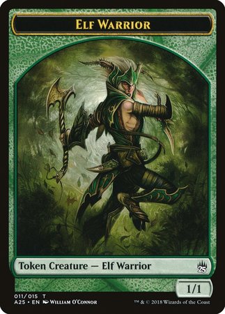 Elf Warrior Token (011) [Masters 25 Tokens] | Cards and Coasters CA