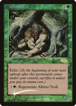 Albino Troll [Friday Night Magic 2002] | Cards and Coasters CA