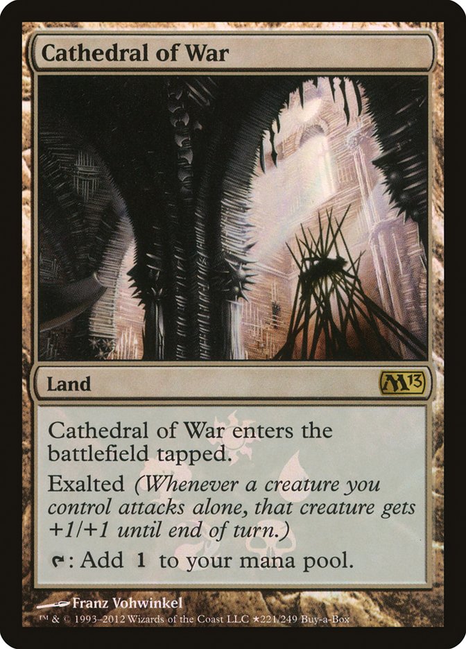 Cathedral of War (Buy-A-Box) [Magic 2013 Promos] | Cards and Coasters CA