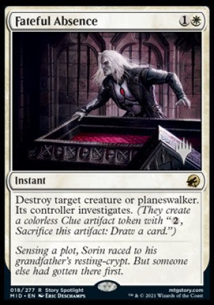 Fateful Absence (Promo Pack) [Innistrad: Midnight Hunt Promos] | Cards and Coasters CA