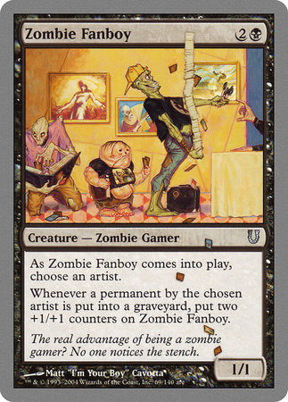 Zombie Fanboy [Unhinged] | Cards and Coasters CA