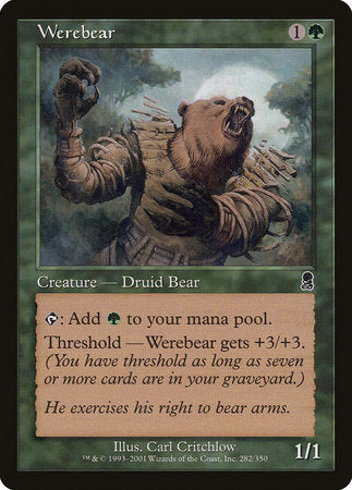 Werebear [Odyssey] | Cards and Coasters CA