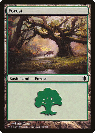 Forest (356) [Commander 2013] | Cards and Coasters CA