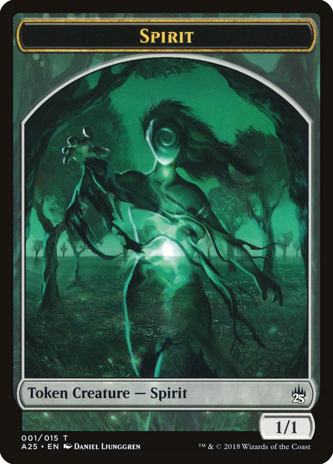 Spirit (001/015) [Masters 25 Tokens] | Cards and Coasters CA