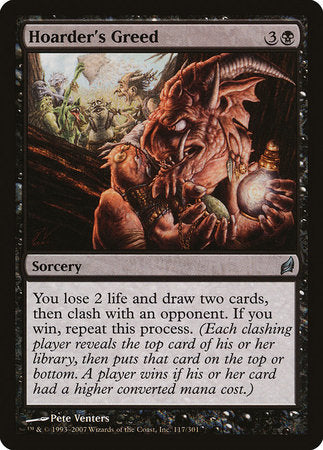 Hoarder's Greed [Lorwyn] | Cards and Coasters CA