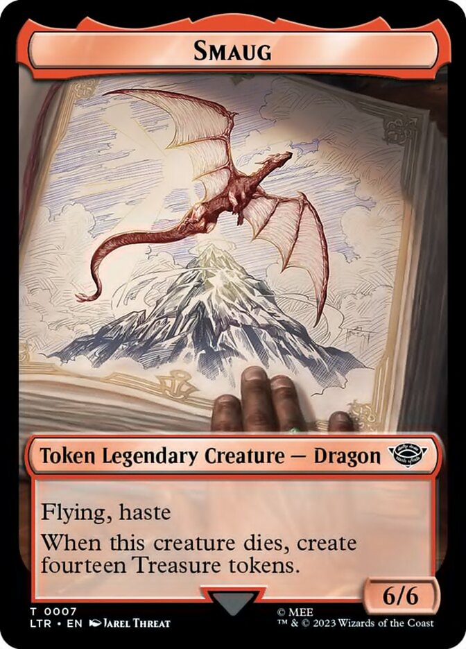 Smaug Token [The Lord of the Rings: Tales of Middle-Earth Tokens] | Cards and Coasters CA