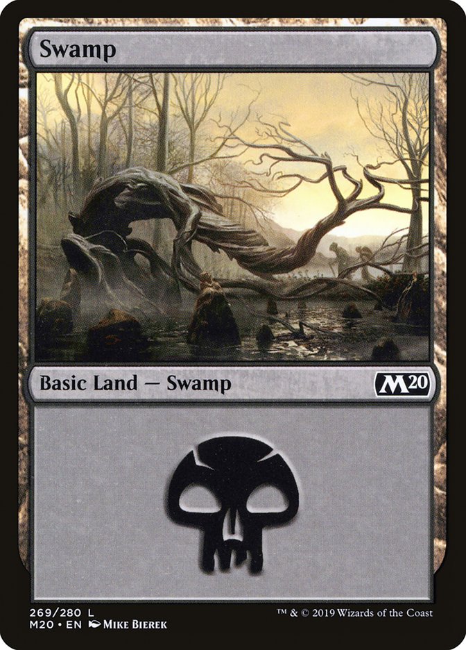 Swamp (#269) [Core Set 2020] | Cards and Coasters CA