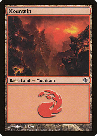 Mountain (244) [Shards of Alara] | Cards and Coasters CA