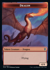 Treasure // Dragon Double-sided Token [Commander Legends: Battle for Baldur's Gate Tokens] | Cards and Coasters CA