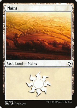 Plains (279) [Commander Anthology Volume II] | Cards and Coasters CA