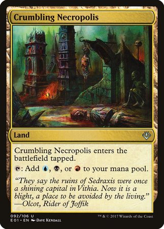 Crumbling Necropolis [Archenemy: Nicol Bolas] | Cards and Coasters CA