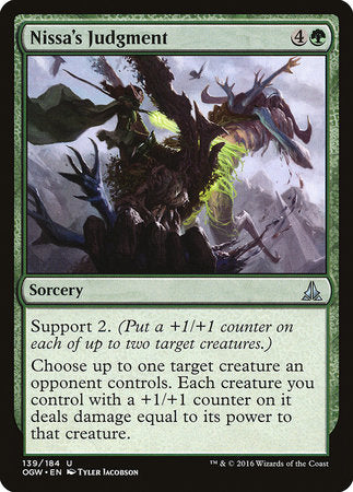 Nissa's Judgment [Oath of the Gatewatch] | Cards and Coasters CA
