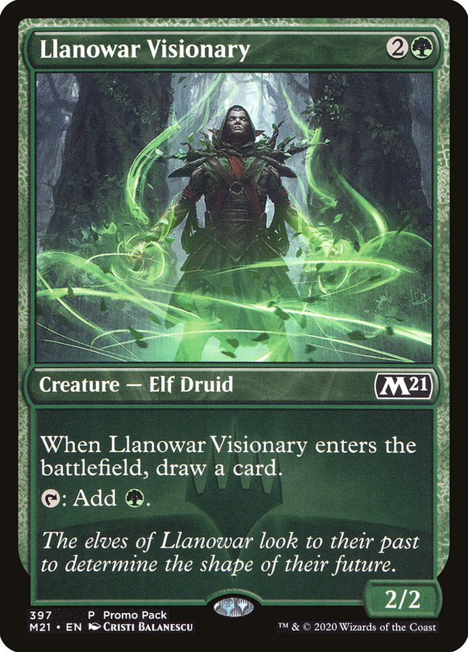 Llanowar Visionary (Promo Pack) [Core Set 2021 Promos] | Cards and Coasters CA