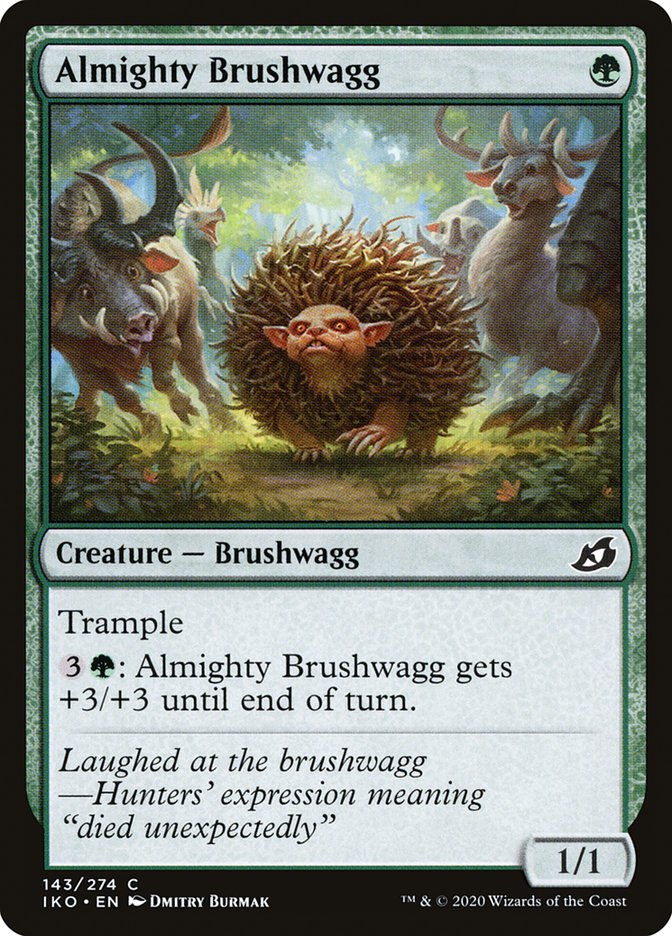 Almighty Brushwagg [Ikoria: Lair of Behemoths] | Cards and Coasters CA