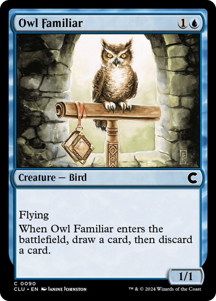 Owl Familiar [Ravnica: Clue Edition] | Cards and Coasters CA