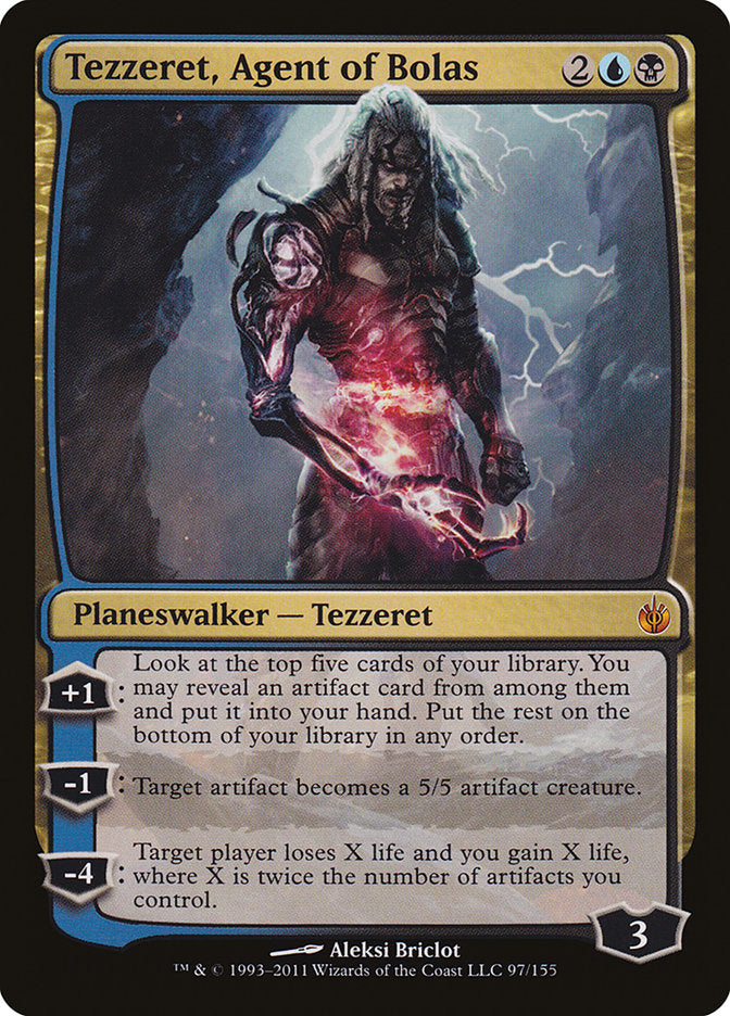 Tezzeret, Agent of Bolas [Mirrodin Besieged] | Cards and Coasters CA