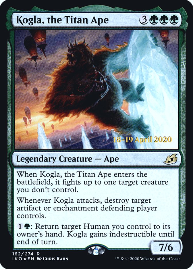 Kogla, the Titan Ape  [Ikoria: Lair of Behemoths Prerelease Promos] | Cards and Coasters CA