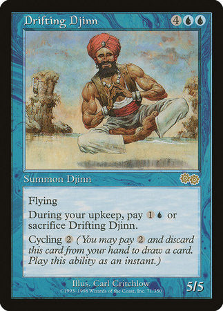 Drifting Djinn [Urza's Saga] | Cards and Coasters CA