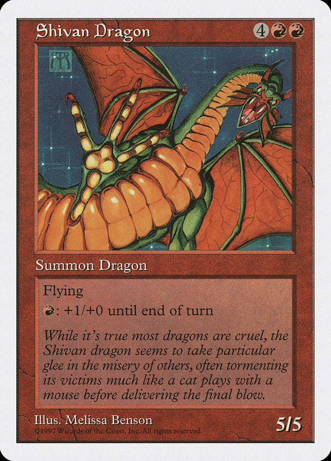 Shivan Dragon [Fifth Edition] | Cards and Coasters CA