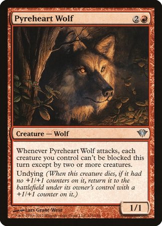 Pyreheart Wolf [Dark Ascension] | Cards and Coasters CA
