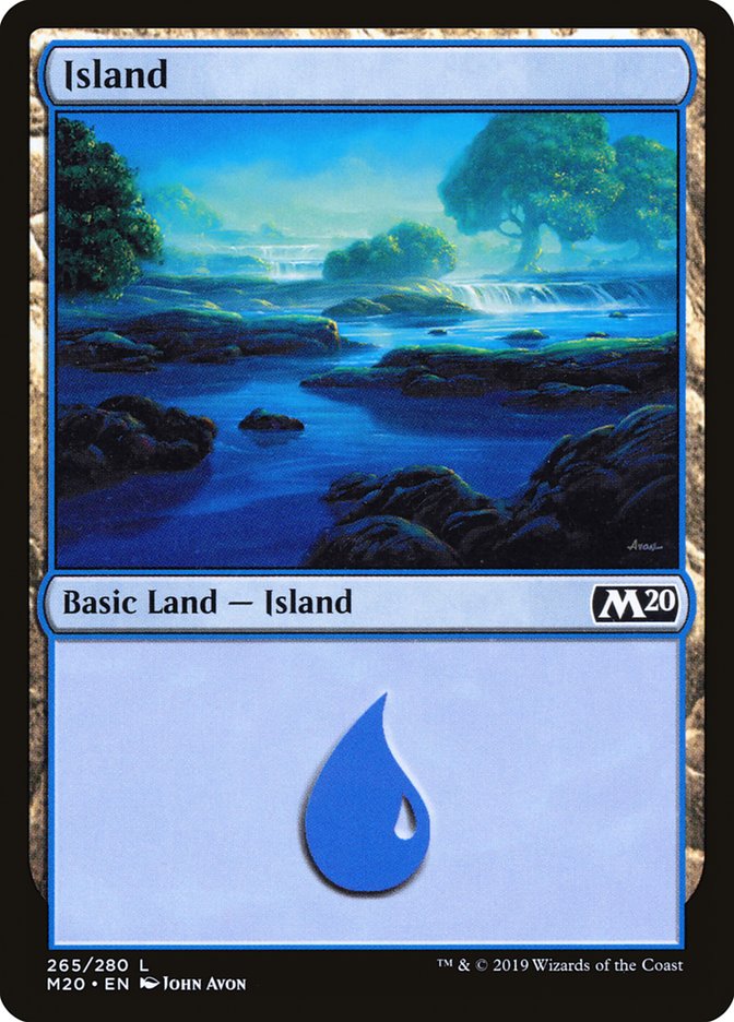 Island (#265) [Core Set 2020] | Cards and Coasters CA