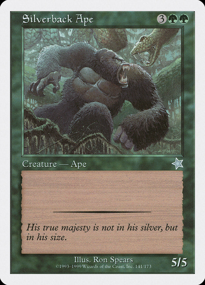 Silverback Ape [Starter 1999] | Cards and Coasters CA